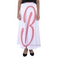 Belicious World  b  In Coral Flared Maxi Skirt by beliciousworld