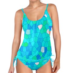 Fun Blue Tankini Set by BIBILOVER