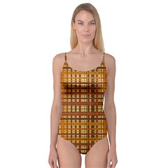 Plaid Pattern Camisole Leotard  by linceazul