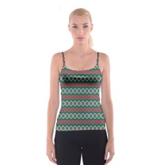 Ethnic Geometric Pattern Spaghetti Strap Top by linceazul