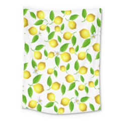 Lemon Pattern Medium Tapestry by Valentinaart