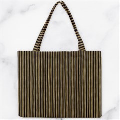 Stylish Golden Strips Mini Tote Bag by gatterwe