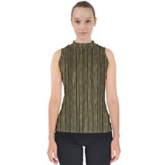 Stylish Golden Strips Shell Top by gatterwe