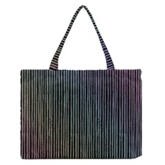 Stylish Rainbow Strips Zipper Medium Tote Bag by gatterwe