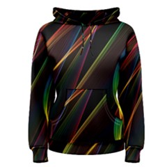 Rainbow Ribbons Women s Pullover Hoodie by Nexatart