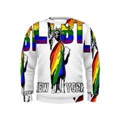 Lgbt New York Kids  Sweatshirt by Valentinaart