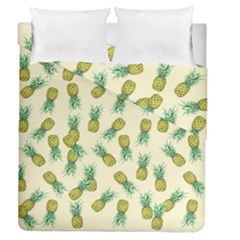 Pineapples Pattern Duvet Cover Double Side (queen Size) by Valentinaart