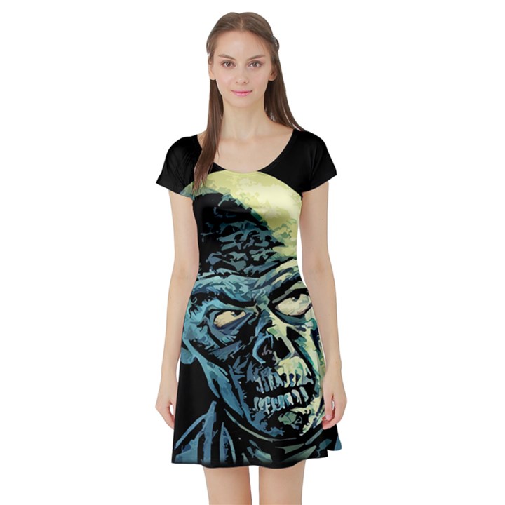 Zombie Short Sleeve Skater Dress