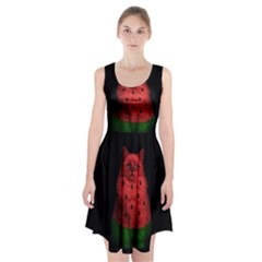 Watermelon Cat Racerback Midi Dress by Valentinaart