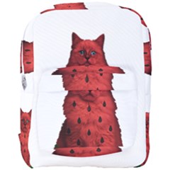 Watermelon Cat Full Print Backpack by Valentinaart