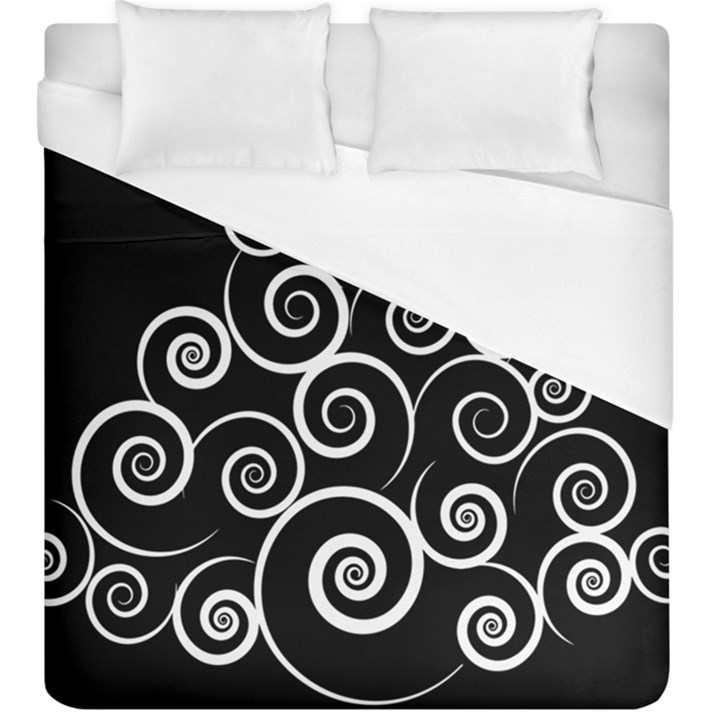 Abstract Spiral Christmas Tree Duvet Cover (King Size)