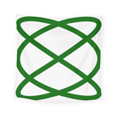 Lissajous Small Green Line Square Tapestry (small) by Mariart