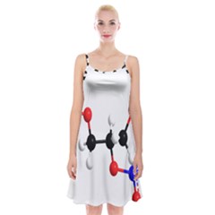 Nitroglycerin Lines Dna Spaghetti Strap Velvet Dress by Mariart