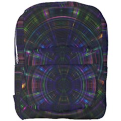 Psychic Color Circle Abstract Dark Rainbow Pattern Wallpaper Full Print Backpack by Mariart