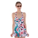 London Illustration City Halter Swimsuit Dress View1