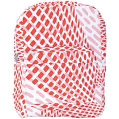 Waves Wave Learning Connection Polka Red Pink Chevron Full Print Backpack by Mariart