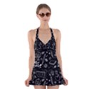 Back to School Halter Swimsuit Dress View1