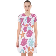 Animals Sea Flower Tropical Crab Adorable In Chiffon Dress by Mariart