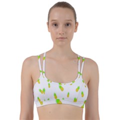 Cute Pineapple Fruite Yellow Green Line Them Up Sports Bra by Mariart