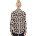 Dried Leaves Grey White Camuflage Summer Womens Long Sleeve Shirt View2