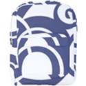 Garamond Blue White Wave Chevron Full Print Backpack View1