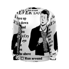 Rick Astley Women s Sweatshirt by Powwow