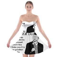 Rick Astley Strapless Bra Top Dress by Powwow