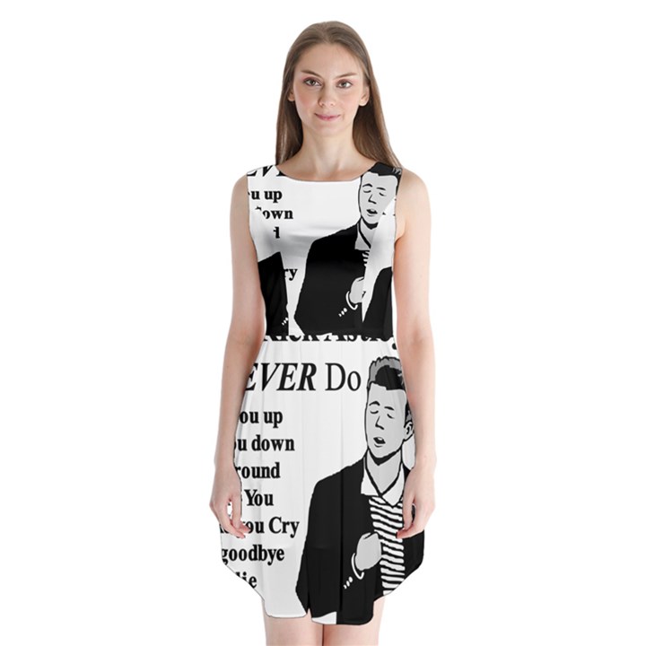 Rick Astley Sleeveless Chiffon Dress  