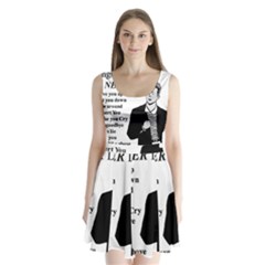 Rick Astley Split Back Mini Dress  by Powwow