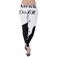 Rick Astley Velvet Leggings by Powwow