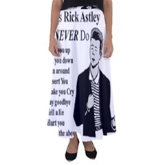 Rick Astley Flared Maxi Skirt by Powwow