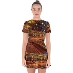 Florida State University Drop Hem Mini Chiffon Dress by BangZart