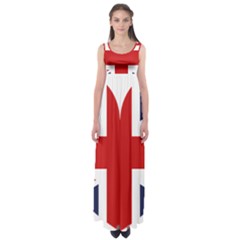 Uk Flag United Kingdom Empire Waist Maxi Dress by Nexatart