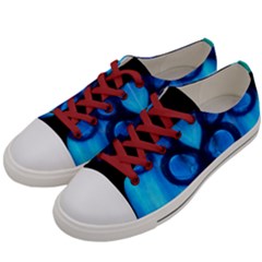 Sliding Blues Men s Low Top Canvas Sneakers by saprillika