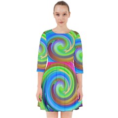 Rainbow Twist Smock Dress by norastpatrick