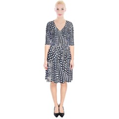 Monochrome Wrap Up Cocktail Dress by greenthanet