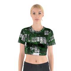 Abstract Art Cotton Crop Top by ValentinaDesign