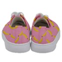 Banana Fruit Yellow Pink Kids  Low Top Canvas Sneakers View4