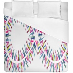 Free Symbol Hands Duvet Cover (king Size) by Mariart