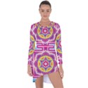 Kali Yantra Inverted Rainbow Asymmetric Cut-Out Shift Dress View1