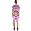 Kali Yantra Inverted Rainbow Asymmetric Cut-Out Shift Dress View2