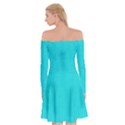 Line Blue Off Shoulder Skater Dress View2