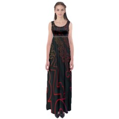 Neon Number Empire Waist Maxi Dress by Mariart