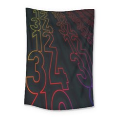 Neon Number Small Tapestry by Mariart