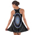 Colorful Hypnotic Circular Rings Space Cotton Racerback Dress View2