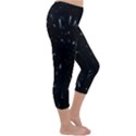 Space Warp Speed Hyperspace Through Starfield Nebula Space Star Line Light Hole Capri Winter Leggings  View3