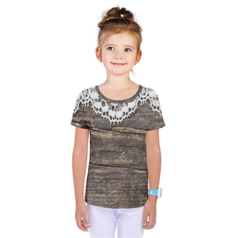 Shabbychicwoodwall Kids  One Piece Tee by NouveauDesign