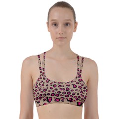 Pink Leopard 2 Line Them Up Sports Bra by TRENDYcouture