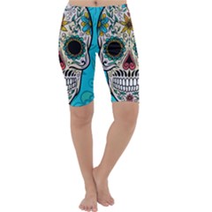 Sugar Skull New 2015 Cropped Leggings  by crcustomgifts