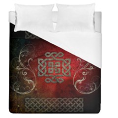 The Celtic Knot With Floral Elements Duvet Cover (queen Size) by FantasyWorld7